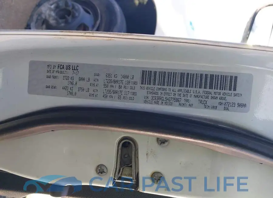 3C63RRGL5HG775867# 9