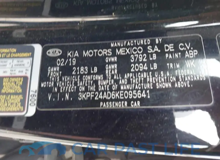 3KPF24AD6KE095641# 9