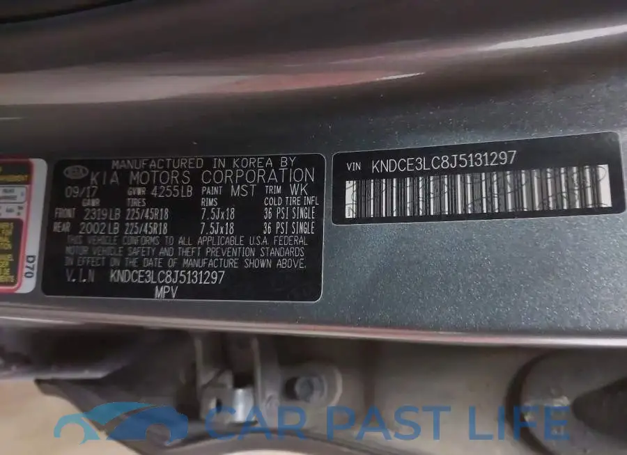 KNDCE3LC8J5131297# 9