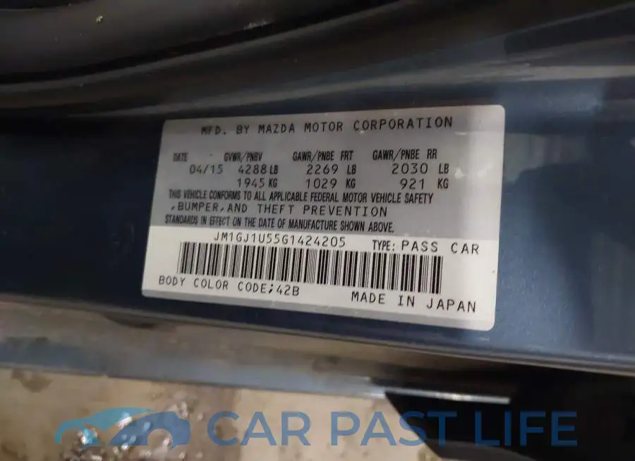 JM1GJ1U55G1424205# 9