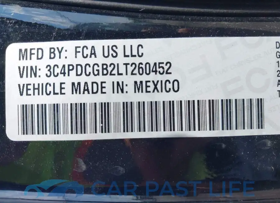3C4PDCGB2LT260452# 9