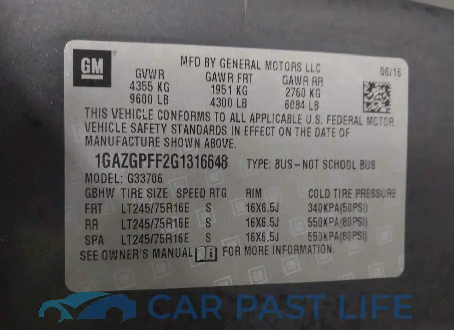 1GAZGPFF2G1316648# 9