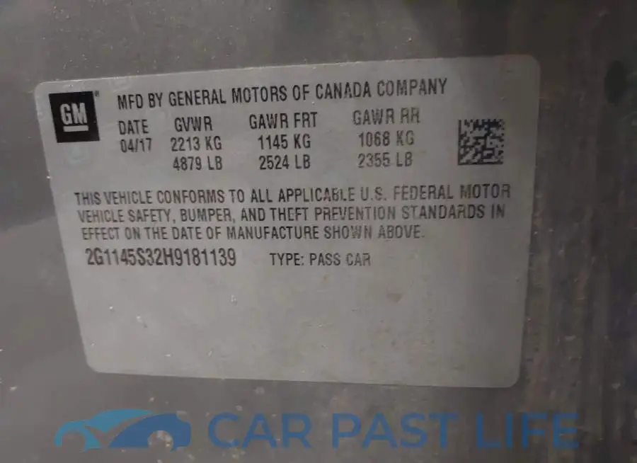 2G1145S32H9181139# 9