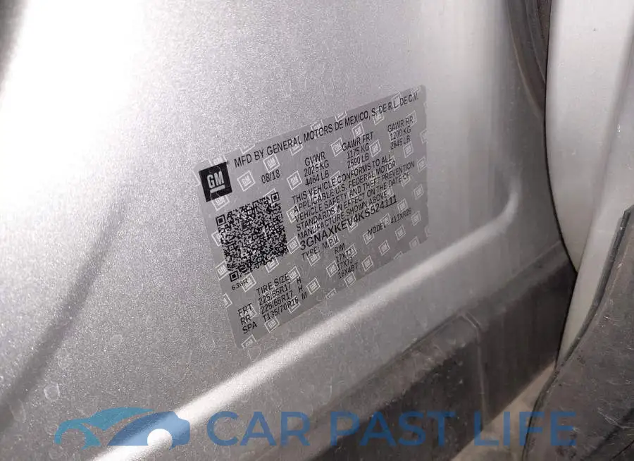 3GNAXKEV4KS524111# 9