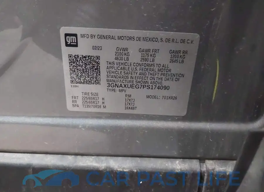3GNAXUEG7PS174090# 9