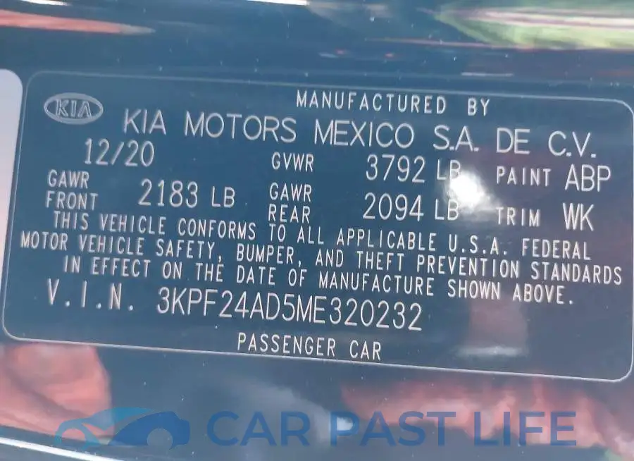3KPF24AD5ME320232# 9
