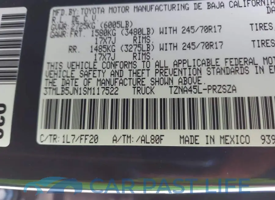 3TMLB5JN1SM117522# 9