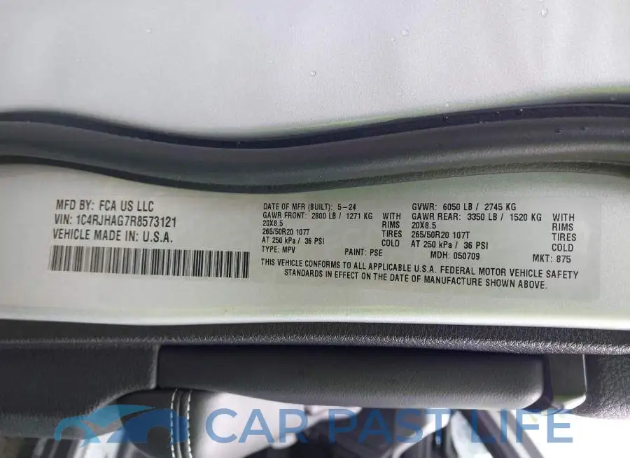 1C4RJHAG7R8573121# 9