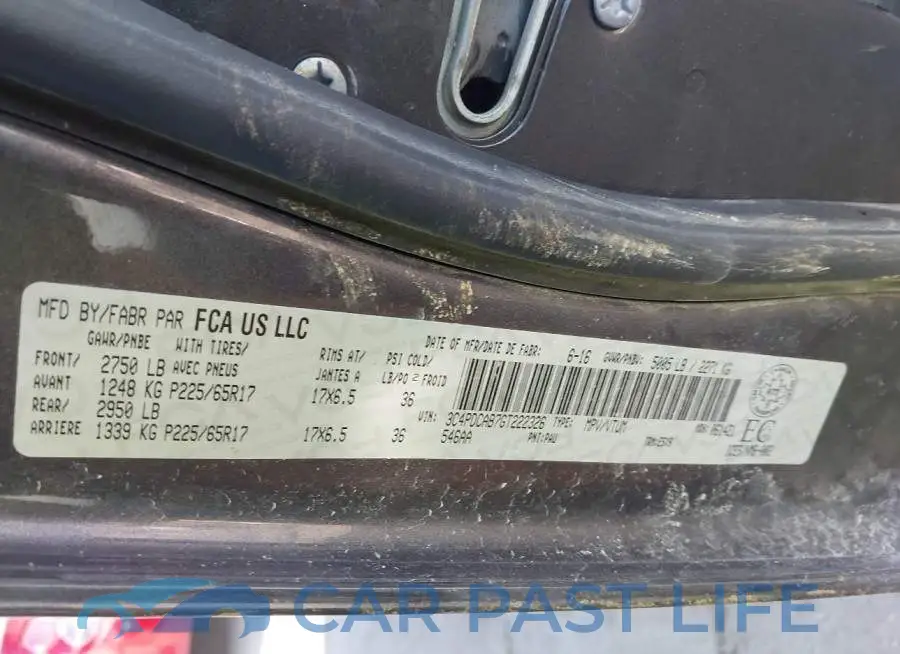 3C4PDCAB7GT222326# 9