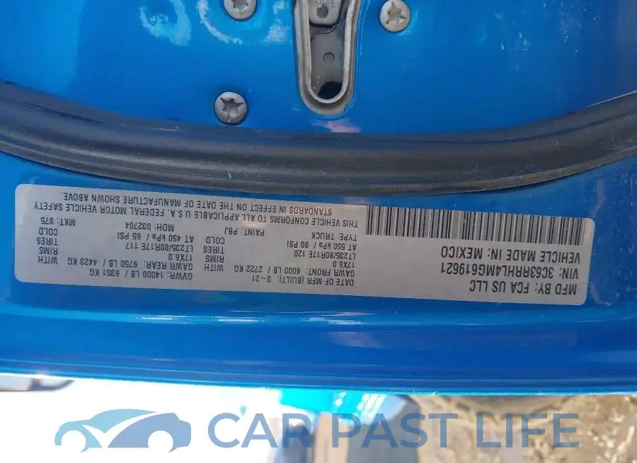 3C63RRHL4MG619621# 8