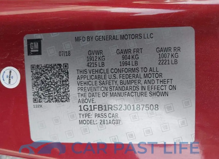 1G1FB1RS2J0187508# 9