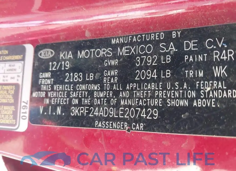 3KPF24AD9LE207429# 9