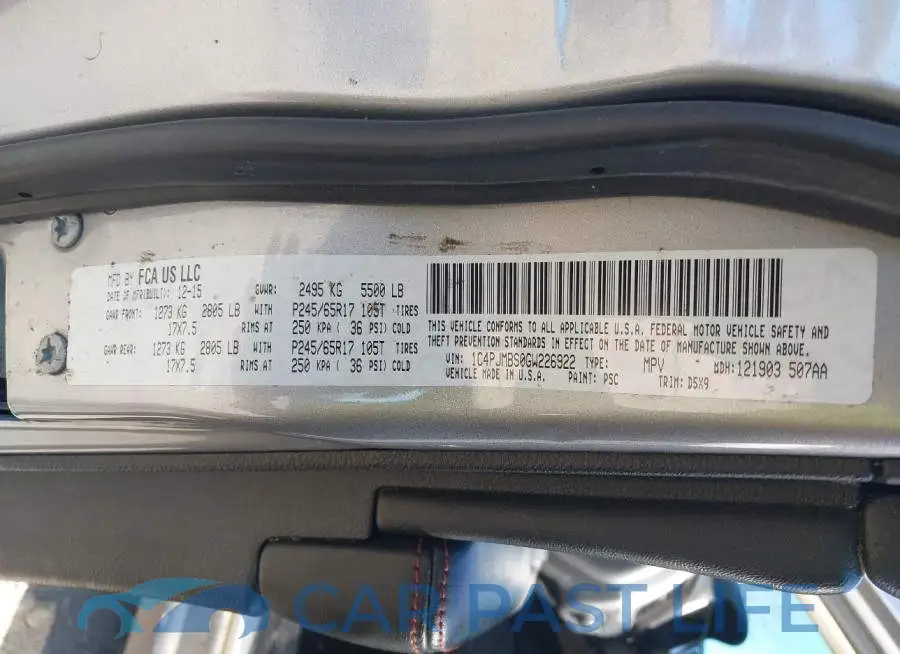1C4PJMBS0GW226922# 9