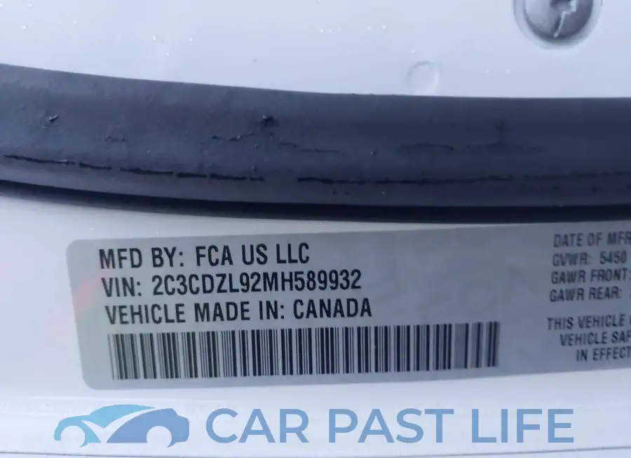 2C3CDZL92MH589932# 9