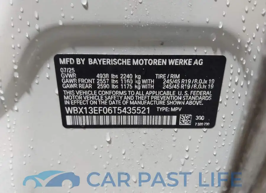WBX13EF06T5435521# 9