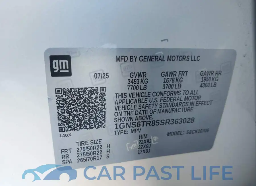 1GNS6TR85SR363028# 9