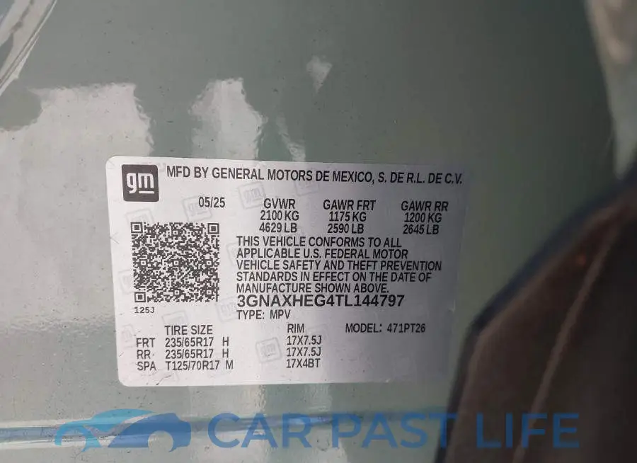 3GNAXHEG4TL144797# 9