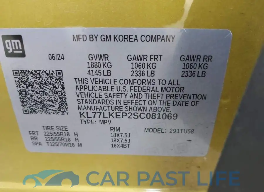 KL77LKEP2SC081069# 9