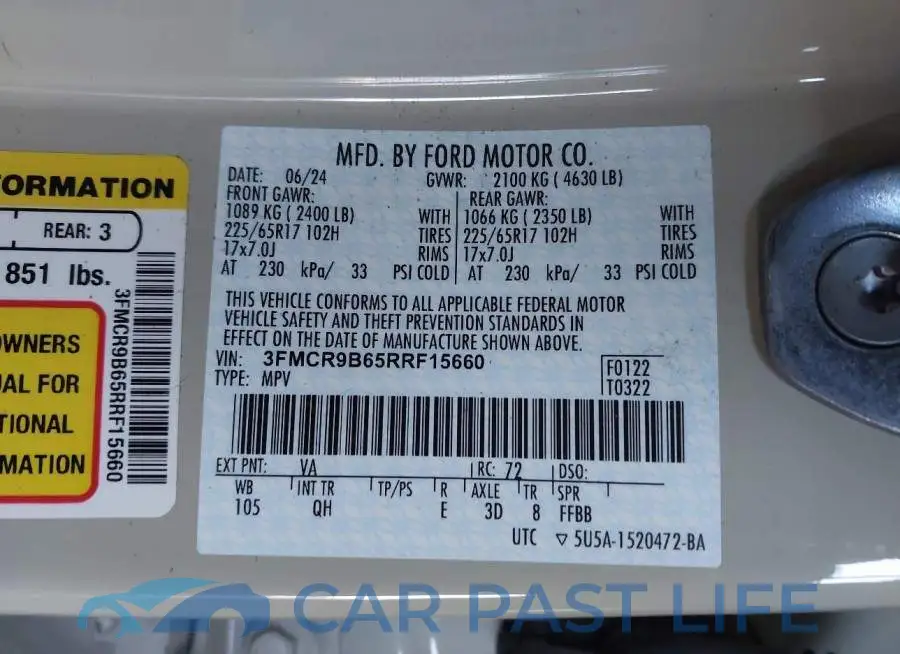 3FMCR9B65RRF15660# 9