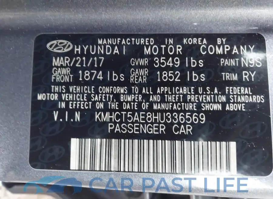 KMHCT5AE8HU336569# 9