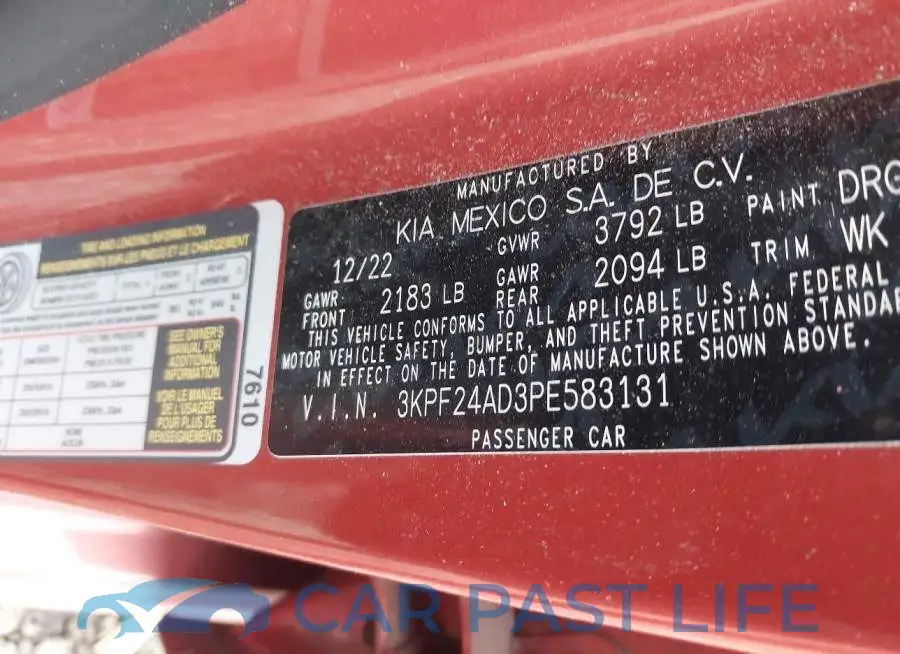 3KPF24AD3PE583131# 9