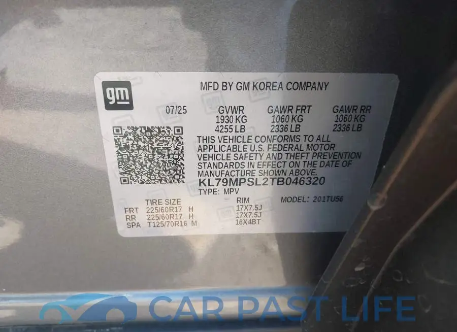 KL79MPSL2TB046320# 9
