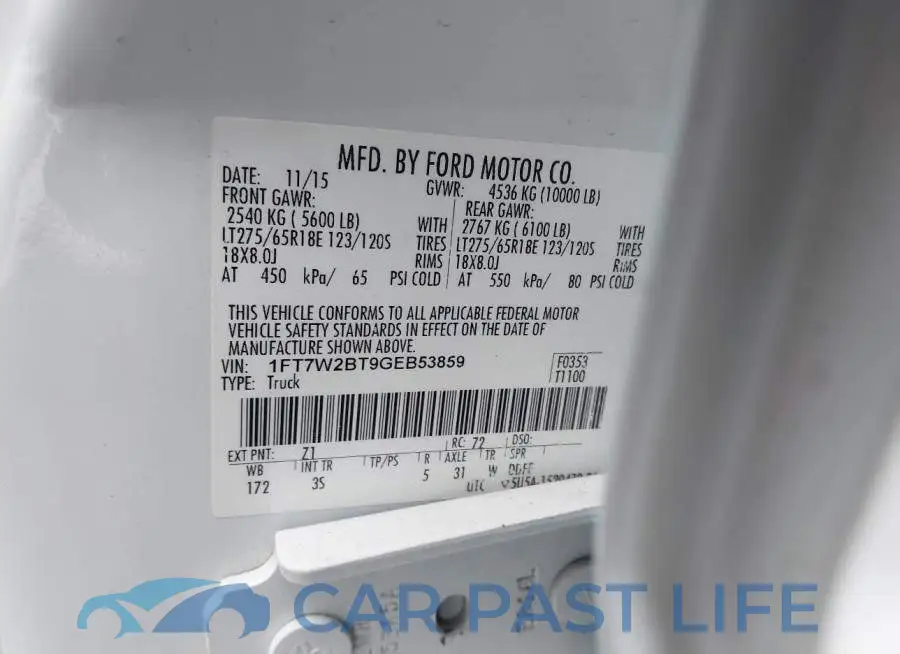 1FT7W2BT9GEB53859# 9