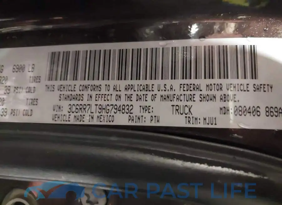 3C6RR7LT9HG794832# 9