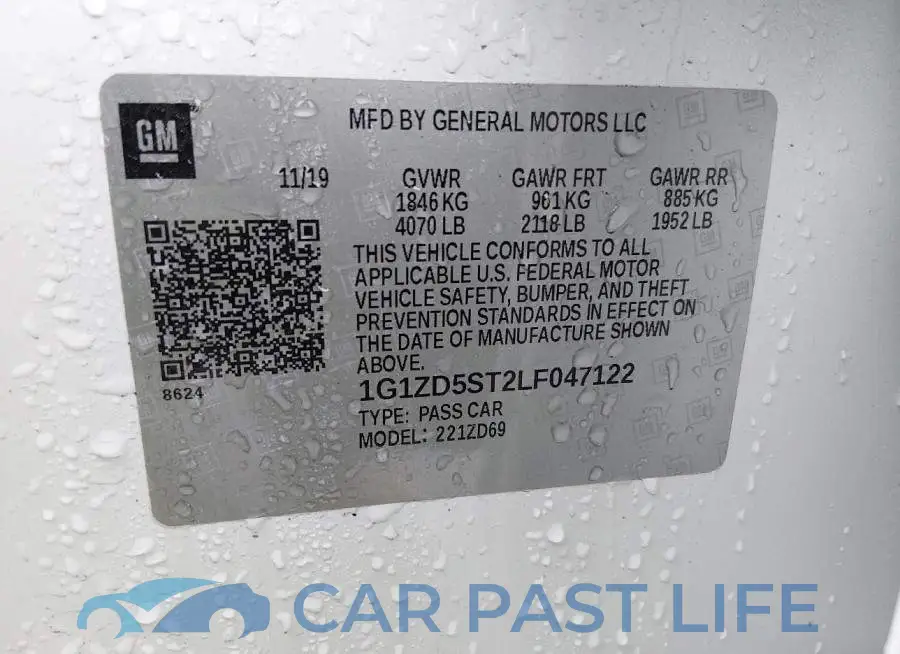 1G1ZD5ST2LF047122# 9