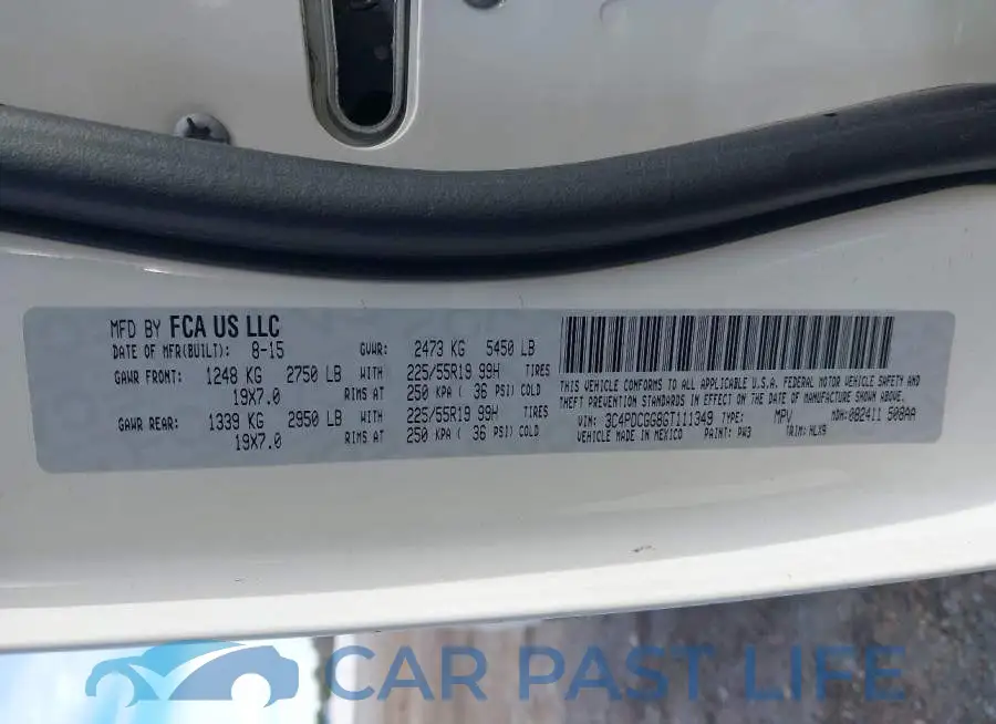 3C4PDCGG8GT111349# 9