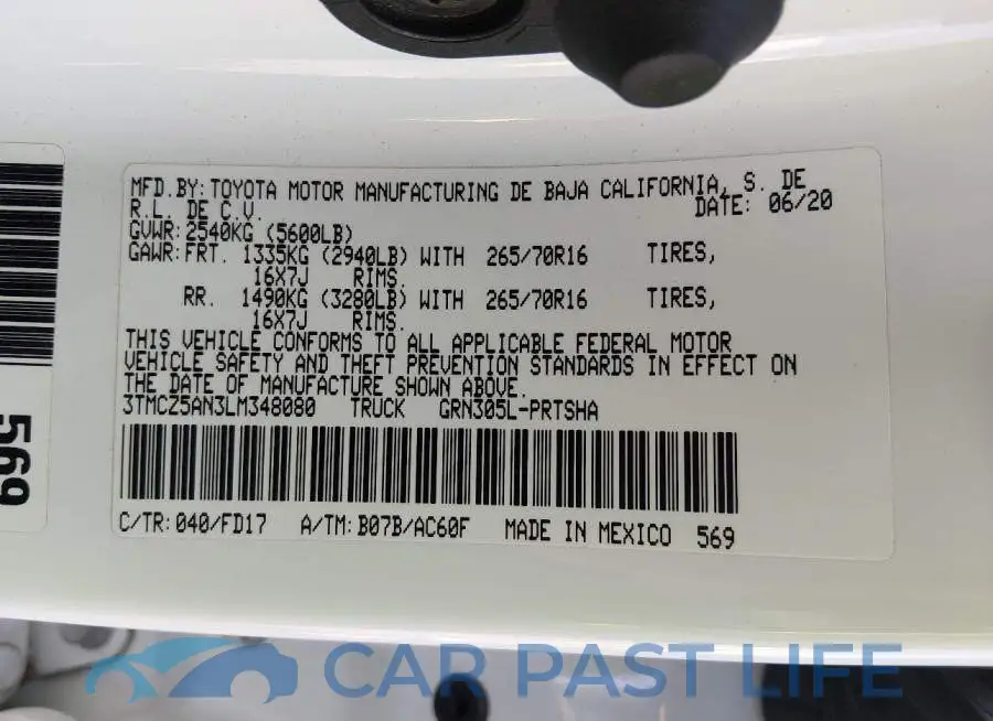 3TMCZ5AN3LM348080# 9