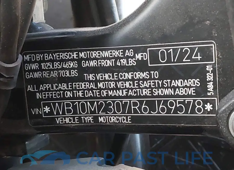 WB10M2307R6J69578# 10