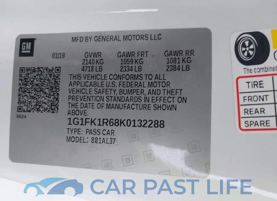 1G1FK1R68K0132288# 9