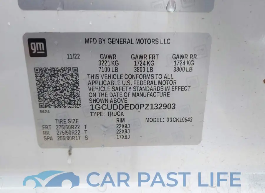 1GCUDDED0PZ132903# 9