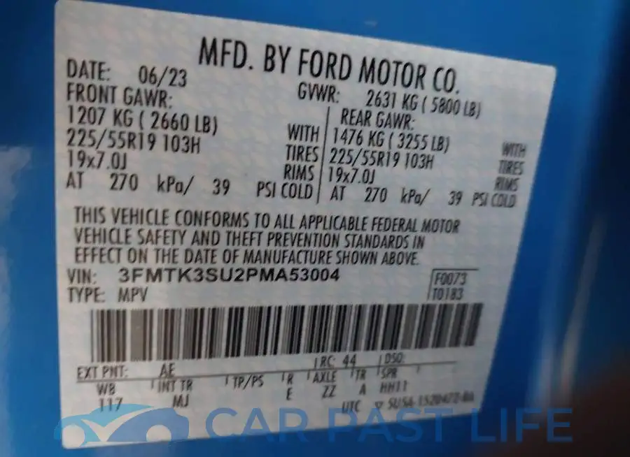3FMTK3SU2PMA53004# 9