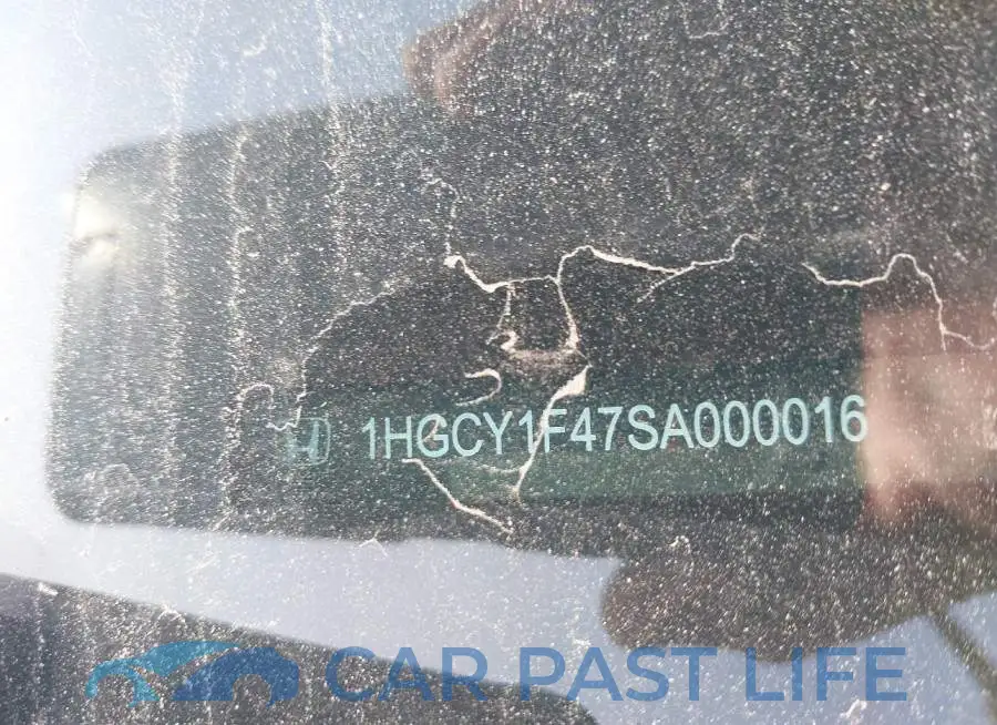 1HGCY1F47SA000016# 9
