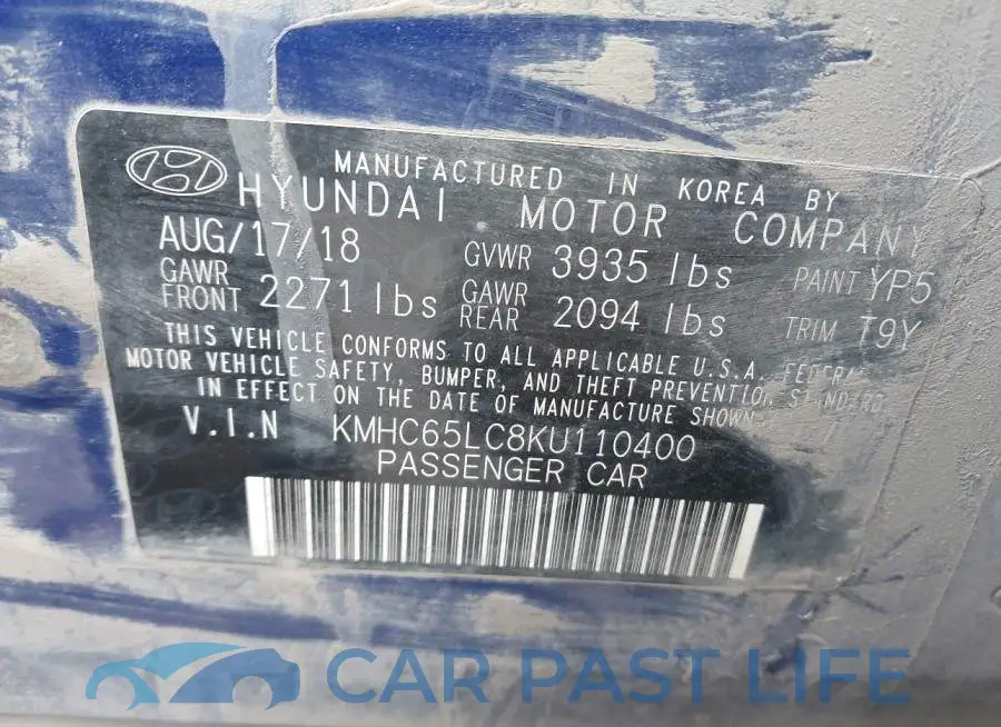 KMHC65LC8KU110400# 9