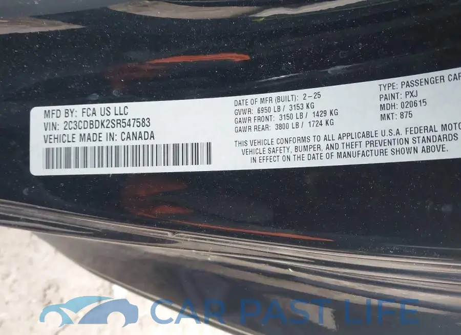 2C3CDBDK2SR547583# 9
