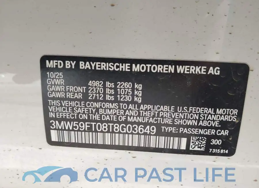 3MW59FT08T8G03649# 9