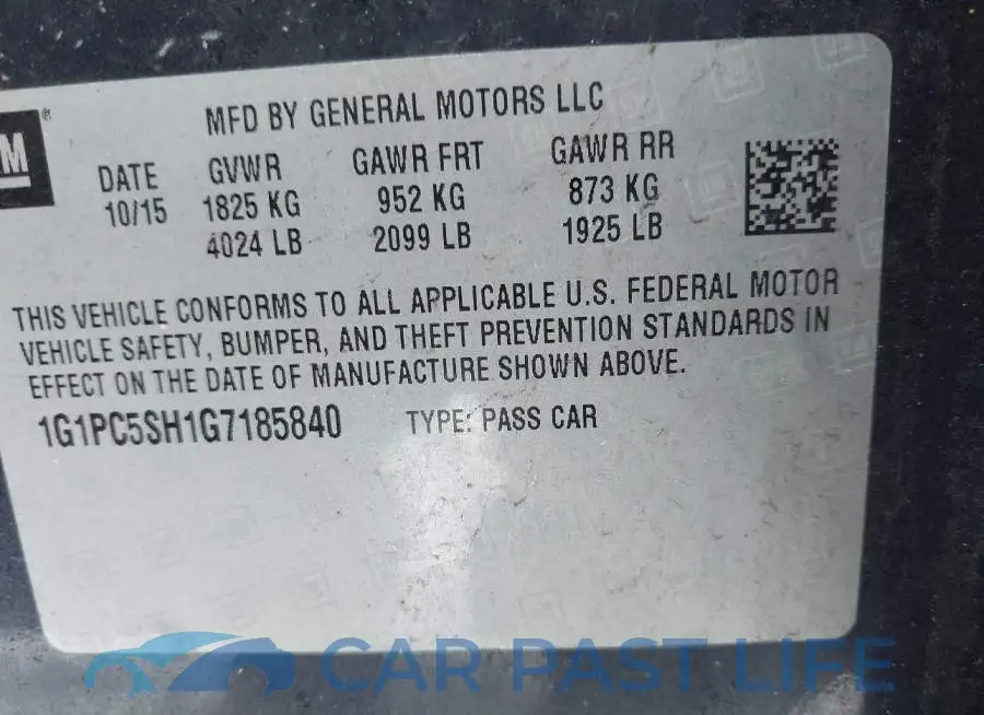 1G1PC5SH1G7185840# 9