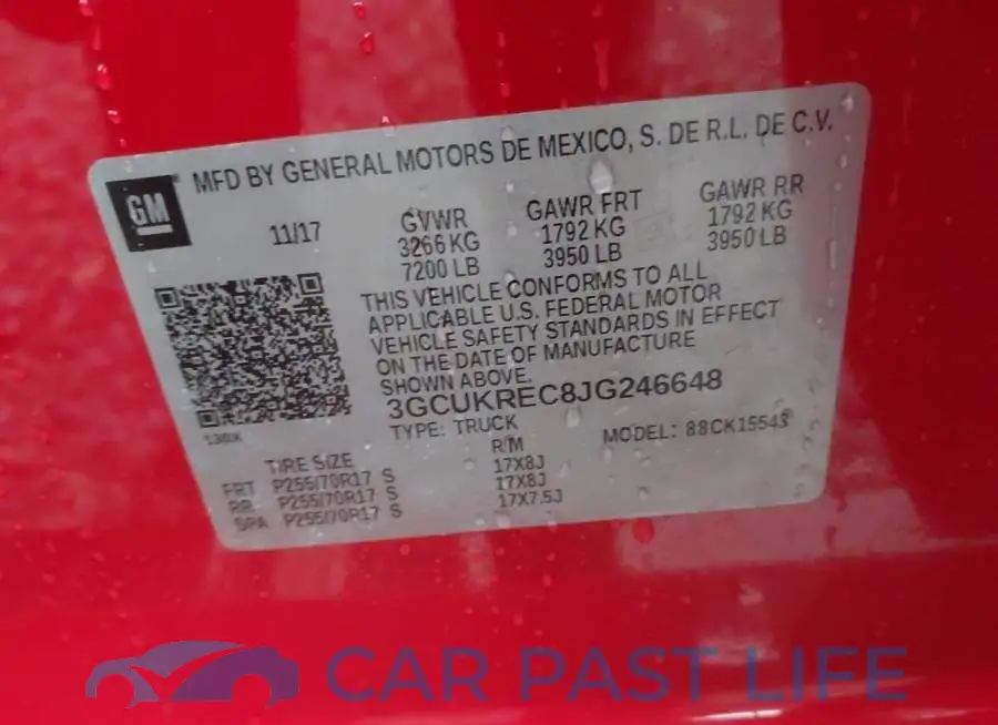 3GCUKREC8JG246648# 9