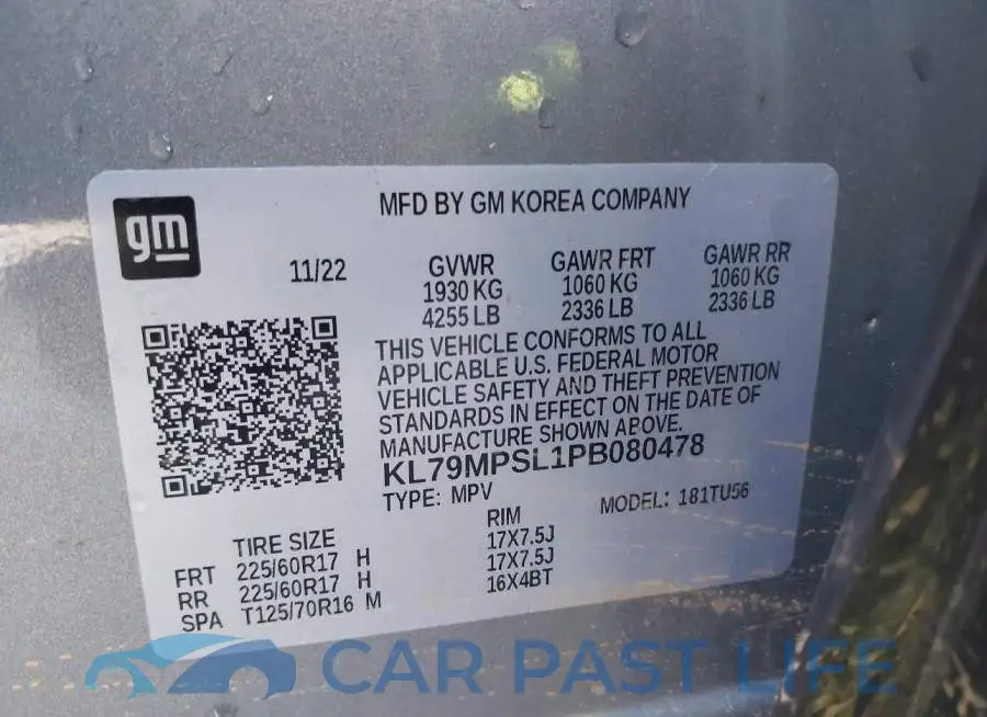 KL79MPSL1PB080478# 9