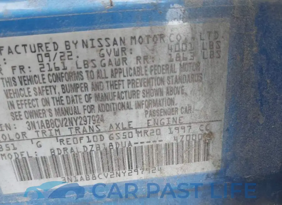 3N1AB8CV2NY297924# 9