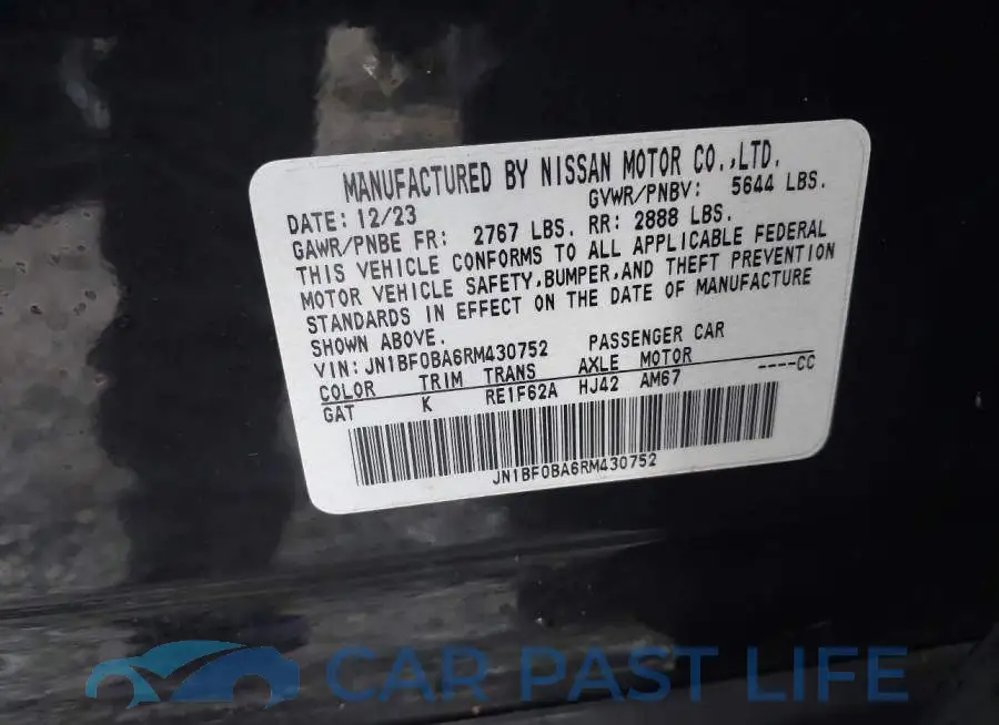JN1BF0BA6RM430752# 9