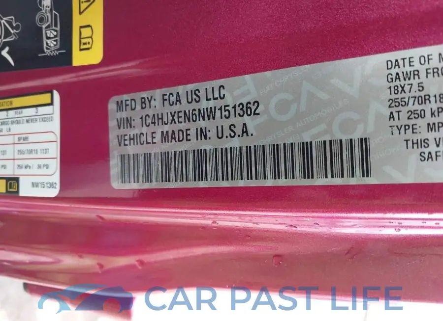 1C4HJXEN6NW151362# 9