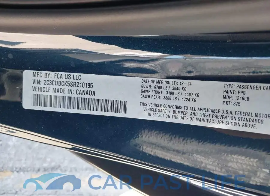 2C3CDBCK5SR210195# 9