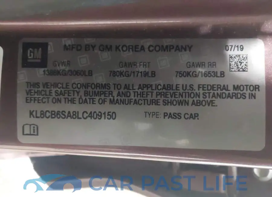 KL8CB6SA8LC409150# 9