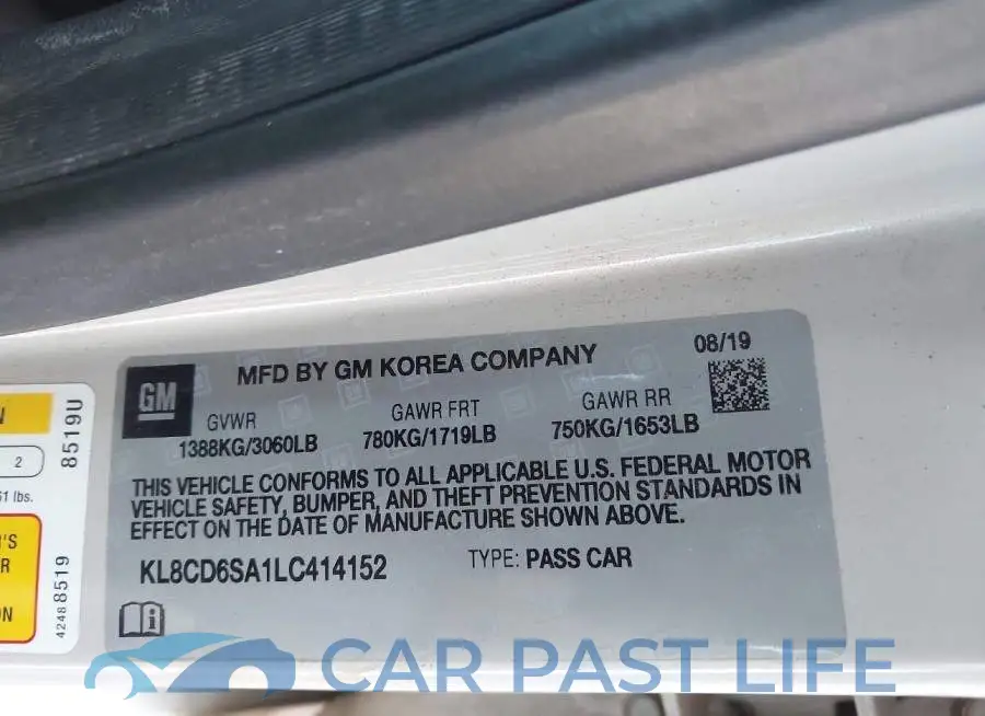 KL8CD6SA1LC414152# 9