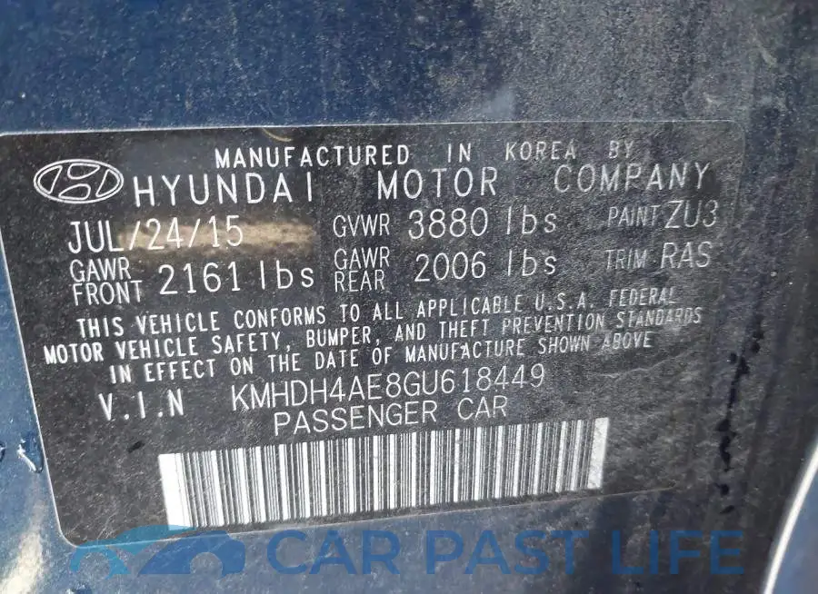KMHDH4AE8GU618449# 9