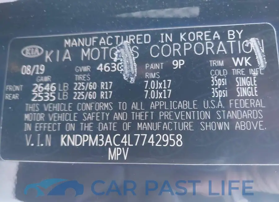 KNDPM3AC4L7742958# 9